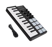 Mini Portable Mini 25-Key USB Keyboard And Drum Pad Controller With 8 Backlit Pads Keyboard Piano for Beginner