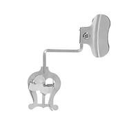 Mini Portable Music Folder, Wireless Sheet Music Holder with Clips, Universal Marching Lyre for Wind Instruments, Silver Iron Flip Folder for Trombone Band Practice