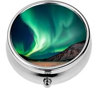 Mini Portable Pill Case Box for Purse Vitamin Medicine Metal Small Cute Travel Pill Organizer Container Holder Pocket Pharmacy Aurora Yukon Territory Canada