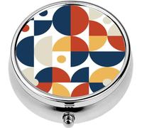 Mini Portable Pill Case Box for Purse Vitamin Medicine Metal Small Cute Travel Pill Organizer Container Holder Pocket Pharmacy Seamless Floral with Bouquets of Roses Stock