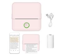 Mini Portable Pocket Printer - USB Connectivity for Label, Photo & Document Printing | Compact Design Ideal for Study Notes, Projects & Memos for Students & Teachers