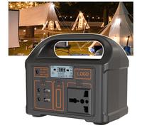 伟 祥 Mini Portable Power Station, 24000mAh Outdoor Camping Power Bank, Digital Display Panel, Two Charging Methods, LED Light, Fast Charging Solar Power Bank for Emergency/Home/Camping
