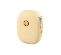 Mini Portable Printer Bluetooth Wireless Pocket Label Machine Home Learning Can Stick Label Paper,for Text Date Label(Yellow)