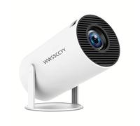 Mini Portable Projector 4K WiFi 6 BT 5.2 Upgraded Portable Projector Full HD Supported for Phone /PC /TV /HDMI /PS5 /Laptop Auto Keystone Home Theater 180° Rotation [Built-in App] White