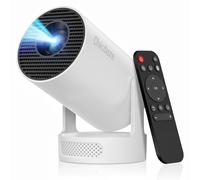 Mini Portable Projector 4K with WiFi6.2 and Bluetooth5.4, Video Projector Support 5w Sound Base Speaker, 210° Rotation, Android 11, Auto Vertical Keystone, HY300 Ultra