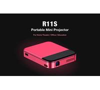 Mini Portable Projector DLP, Wifi, 4K, Ultra HD, Android 5.1, Col. RED