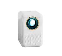 Mini Portable Projector, Smart Home Projector, Mobile Wifi Wireless Projector, High-definition 1080P, Suitable for Living Room, Study, Bedroom (White)