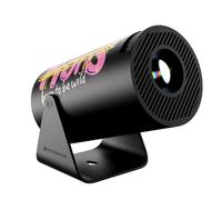 Mini Portable Projector with WiFi 6 and Bluetooth 5.0 Smart Projector 1080P Support Movie Projector 4K Decode Built-in Android 11.0 for Home Theater Compatible for Smartphone/Laptop (HY300-PRO-PINK)
