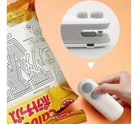 Mini Portable Sealing Machine, 2-in-1 Snack Household Rechargeable Sealing Machine, Vacuum Preservation Sealing Machine Blue 2PCS