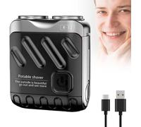 Mini Portable Shaver, Ergonomic Design, 60-Min Fast Charging for On-The-Go Use