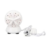 Mini Portable Turbo Washing Machine Ultra Sound Cleaner 4 Gears for Travel Camping Students White