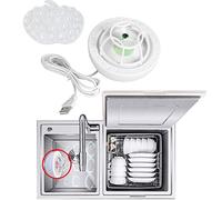 Mini Portable Ultrasonic Dish Washing Machine - Lazy Dishwasher With USB, Green