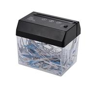 Mini Portable USB Paper Shredder Cutter Strip Cut A6 Folded A4 Cutting Machine Tool with Letter Opener Wastebasket for Office Home School Desktop Stationery