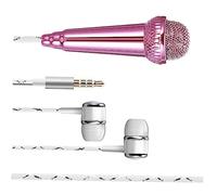 Mini Portable Vocal Microphone for Voice Recording Wired Handheld Mic for Smartphones and Laptops for Singing and Chatting Lightweight and Compact Design