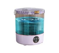 Mini Portable Washing Machine 12L Upgraded Large Capacity Mini Washer Dryer Combo for Underwear,baby Clothes Small Clothes Washing Machine Semi-automatic for Apartments,Dorm,Camping,Hotels Purple 12L
