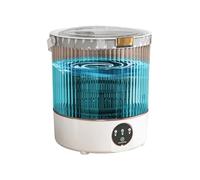 Mini Portable Washing Machine 12L Upgraded Large Capacity Mini Washer Dryer Combo for Underwear,baby Clothes Small Clothes Washing Machine Semi-automatic for Apartments,Dorm,Camping,Hotels White 12L