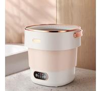 Mini Portable Washing Machine, Foldable Washer and Dryer, Upgraded Small Collapsible Washing Machine, Deep Cleaning Of Underwear,Baby Clothes,or Small Items, for Apartment,Camping,Travel(Pin