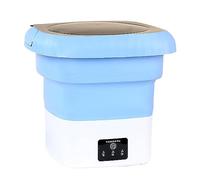 Mini Portable Washing Machine, Small Washer,with Spin Dry for Socks, Baby Clothes, Towels (Color : Blue)