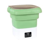 Mini Portable Washing Machine, Small Washer,with Spin Dry for Socks, Baby Clothes, Towels (Color : Green)