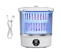 Mini Portable Washing Machine: USB Rechargeable Battery, Compact Waterproof Design, Quiet , Non-Slip Base | Small Clothes Underwear Towels Laundry Dryer