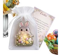 Mini Postcard, Heart-Warming Wishes, Easter Bunny Encouragement Card for Commuters Travel School Adventure Men Adults Teenagers Girls Him Her