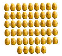 Mini Potatoes 50Pcs Artificial Plastic & Resin Mini Potato with Cute Expression DIY Friendly Decorative Miniature Food for Dollhouse, Fairy Garden, Tabletop Potato