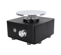 Mini Pottery Wheel Kit 0-180RPM Adjustable Kids Ceramic Drawing Machine with Detachable Turntable Black 100-240V UK Plug