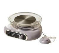 Mini Pottery Wheel Kit Electric Pottery Machine Removable Basin Turntable Portable Electric Clay Wheel for Kids Adults Beginners(Grey)