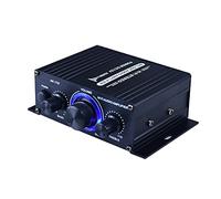 Mini Power Amplifier, DC 12V Home Audio Stereo Hi-Fi Power Amplifier, Music Receiver Dual Channel Power Amp with RCA Input for Speaker PC TV Cell Phone Car Vehicle