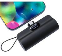 Mini Power Bank 5500mAh Portable Power Bank,Dual USB-C Ports Cell Phone Power Charger, LCD LED Display Battery Compatible with iPhone 16/15 plus/15 pro/15 pro Max/Android Phone/Samsung/Moto/LG etc