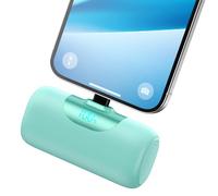 Mini Power Bank for iPhone 5500 mAh, Small Power Bank Compact 20 W PD 4.0 A Fast Charging Battery Pack Portable External Battery with LED Display Compatible with iPhone 14/13/12 (Green, 5500 mAh)