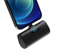 Mini Power Bank Portable Charger for iPhone,Upgraded 5200mAh 20W PD A-Black
