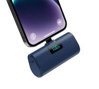 Mini Powerbank 5200 mAh for iPhone, Small Power Bank 20 W PD 4.0 A Quick Charge Function External Battery, Compact LCD Digital Display Battery Pack Compatible with iPhone 14/14/Pro Max/13/12/11/XR/XS