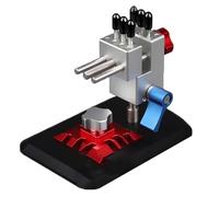 Mini Precision Bench Vise - 2 in 1 Table-top Etching and Bending Tools, 360° Adjustable Holder for Hobby Model Making and Craft Sculpture