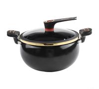 Mini Pressure Cooker with Non Coating and Easy Grip Handle for All Your Cooking Needs (8L Black)