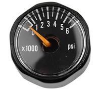 Mini Pressure Gauge, 1/8NPT Precision Valve Mount Carbon Dioxide Micro Manometer 3000PSI or 6000PSI Pressure Gauge Regulator Parts for Paintball Airsoft Air Rifle (6000)