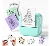Mini Printer, Bluetooth Thermal Printer Compatible with Phone & Tablet, Print Pods Mini Printer, Inkless Sticker Printer for Note Taking, Journal, Memo, Mini Pocket Printer with High Portability
