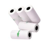Mini Printer Paper, Thermal Paper Sticker Paper with Clear and Convenient Printing Design HD Picture for Small Ticket Machine/Peripage/Poooli/Paperang Etc (Adheisve)