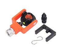 Mini Prism System Kit Reflector Heavy Duty Copper Coated Optical Glass Prism with U Frame Adapter S Hook for Tunnel Subway Mine Highway Surveying Engineering