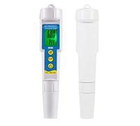 Mini Professional 3 in 1 Water Quality Tester Multi-parameter Water Quality Monitor pH TDS Meter Acidometer Water Quality Analysis Device for Aquarium Pool Grey