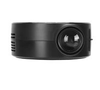 Mini Projector, 1080P HD Home Theater Video Projector Eye Protection with Built in Speaker, Smart Pocket LED Movie Projector with Multiple Ports for Outdoor (Black)