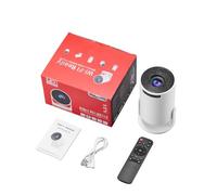 Mini Projector,4K 1080P Support Portable Projector 180° Rotatable,With WIFI 6 and Bluetooth mini Projector,130'' Screen Movie Projector Auto Vertical Correction, for Laptop, PC, Smartphone (White)