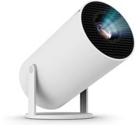 Mini Projector - 4K 1080P Support, WiFi 6 & Bluetooth, Portable Design, 180° Rotational, Auto Keystone, Compatible with Laptop, PC & Smartphone, 130'' Screen Movie Projector