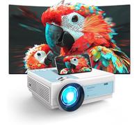 Mini Projector 4K Supported, 12000 Lumens Mini Portable FHD 1080P WIFI6 Bluetooth Projector Home Theater Projector for IOS/HDMI/USB/TV Stick