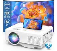 Mini Projector 5G WiFi Bluetooth Full HD 1080p 10000Lumen Portable Home Cinema