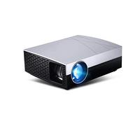 Mini Projector Android 6.0 Projector 1280x800 HD 1080P 3000 Lumens 2000:1 Contrast Ratio Portable Projector (Color : Silver + Black, Size: One Size) (Silver + Black One Size)