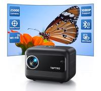 Mini Projector【Electric Focus】Portable Projector FHD 1080P 4K Supported WiFi 6 and Bluetooth 5.2, ±40° Keystone Correction, 75% Zoom, TOPTRO Home Cinema Projectors for iOS/Android Smartphone/TV Stick