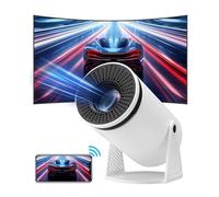 Mini Projector for Android 11, 4K 1080P HD Portable Projector 5G WiFi6 BT 5.3, Auto Correction Rotatable Smart Small Projector for Phone TV Stick Laptop, Home Theater Projector