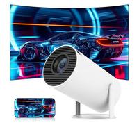 Mini Projector for Bedroom and Outdoor, Android11 Portable Mini Projector with Wifi&Bluetooth, Small Projectors 1280*720P & 150 lumen Support, Compatibile with Smartphones/Laptops/TV/Speaker (White)