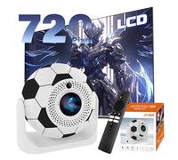 Mini Projector for Bedroom Android 13 Portable Projector for Football Matches,Auto Keystone Smart Projectors,1280 * 720P,WiFi 6 + BT 5.2,Home Theater Projectors (Black & White)